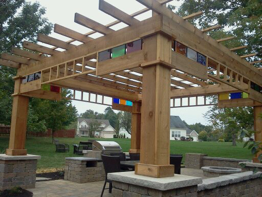 cedar pergola