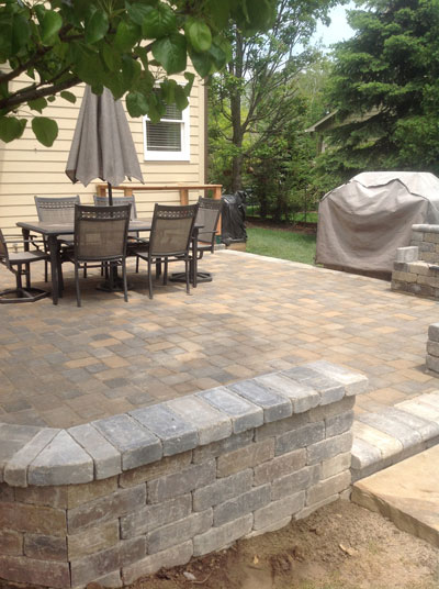 raised patio